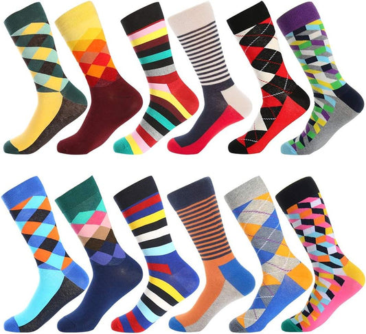 Mens Dress Socks, Cool Cute Food Graphic Animal Novelty Crazy Funny Crew Fun Socks for Men